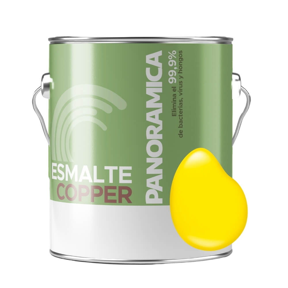 Esmalte al agua Copper Amarillo intenso 2