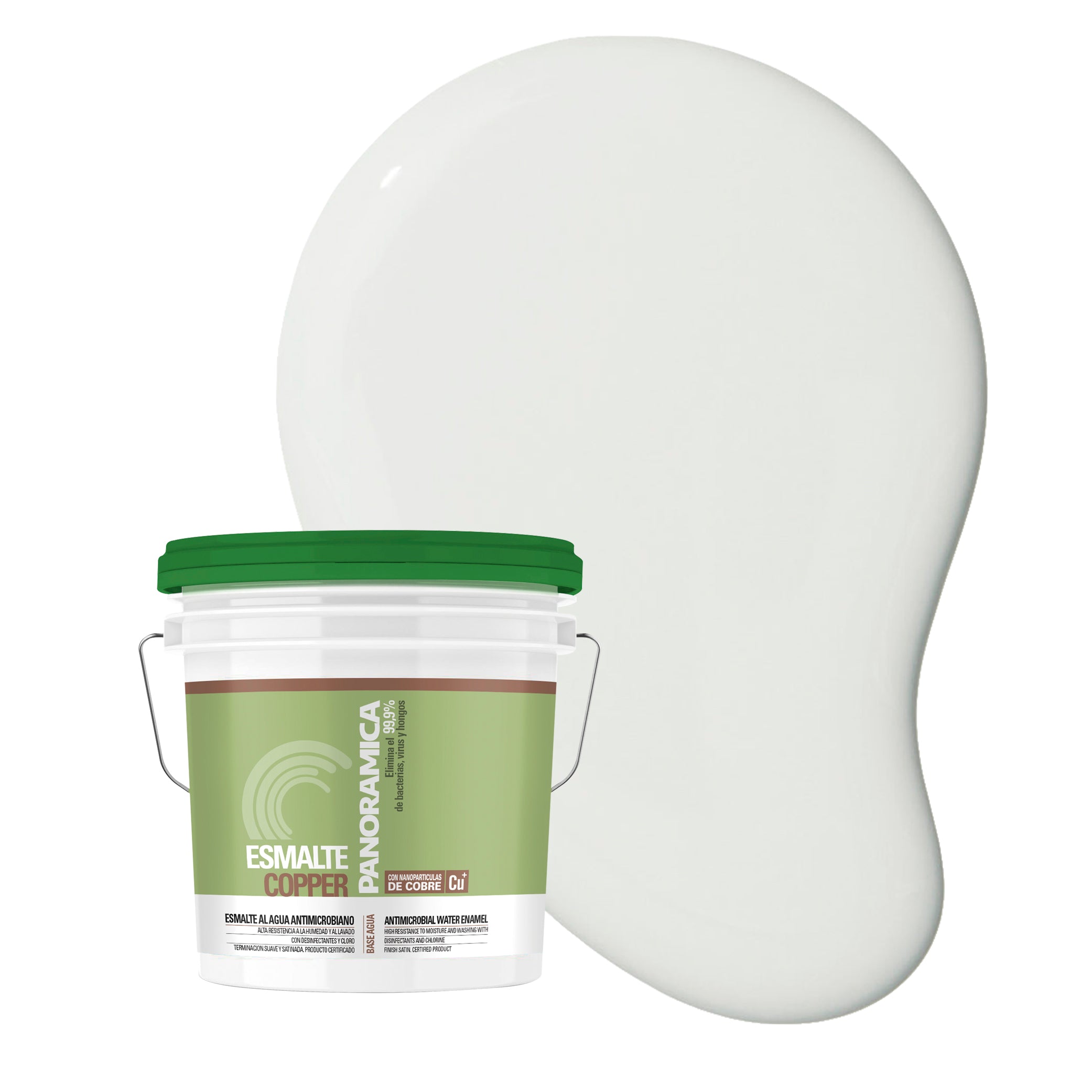 Esmalte al agua Copper Balde Blanco