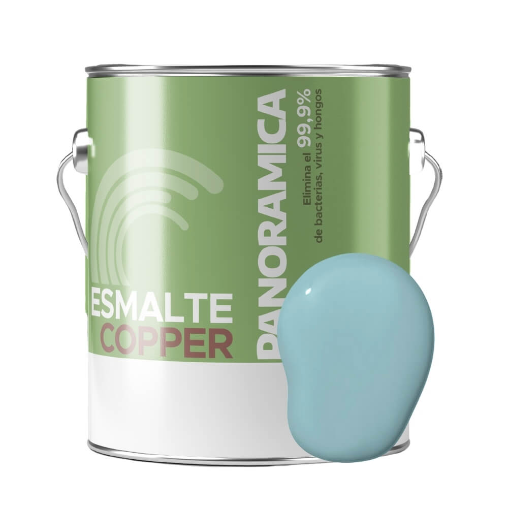 Esmalte al agua Copper Celeste intenso
