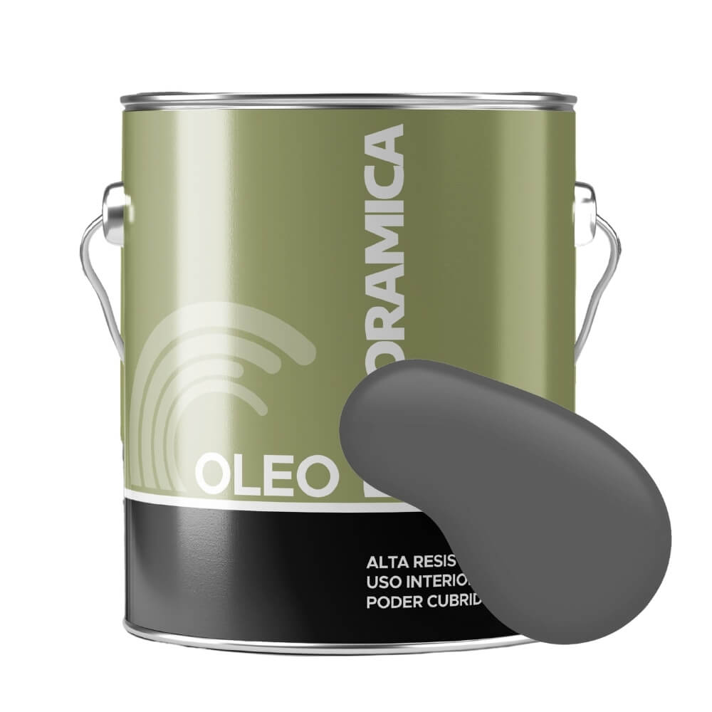 Oleo Brillante Gris oscuro mate