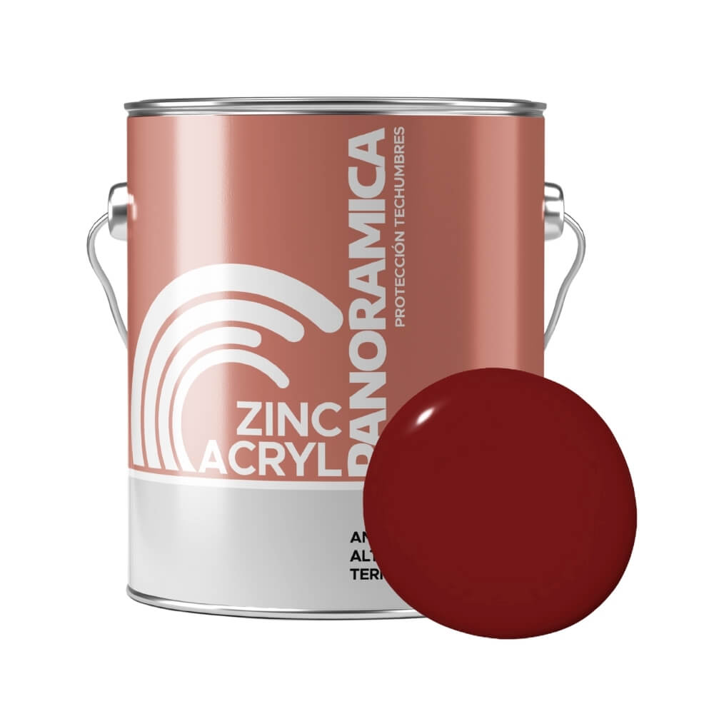 Pintura para techos de Zinc y Galvanizados Rojo