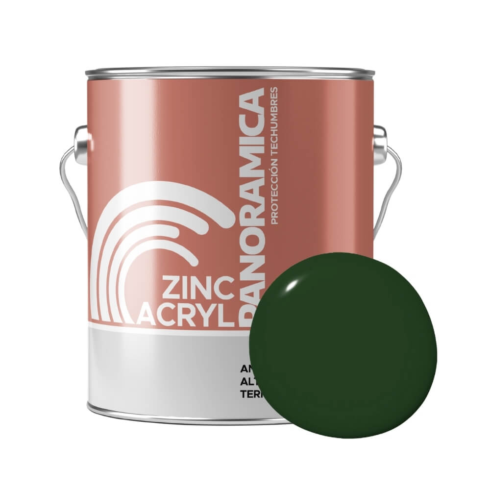 Pintura para techos de Zinc y Galvanizados Verde